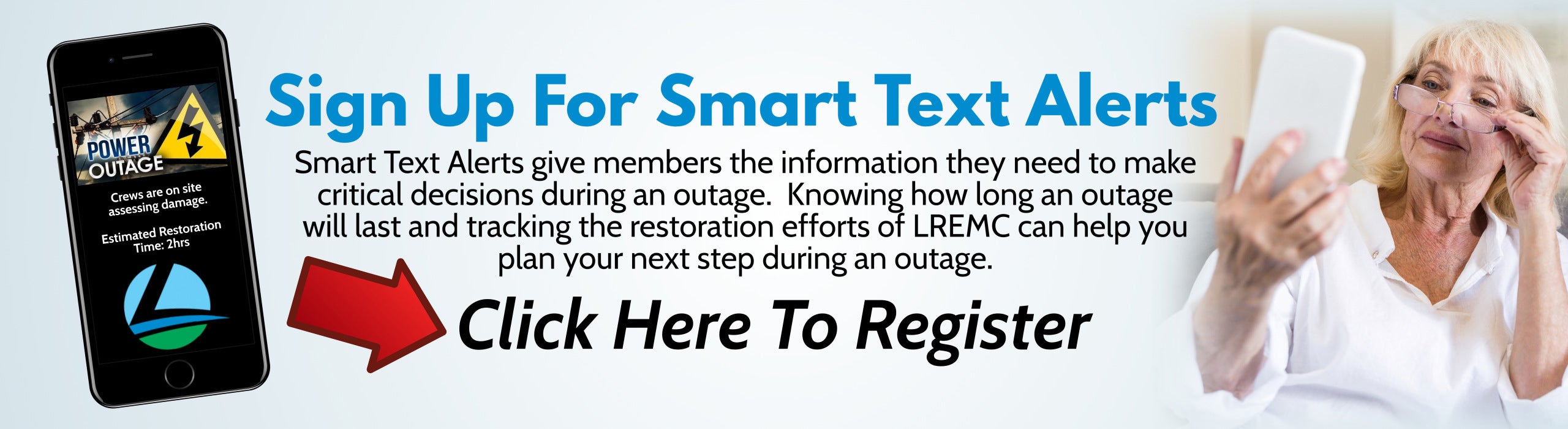 Sign up for Smart Text Alerts