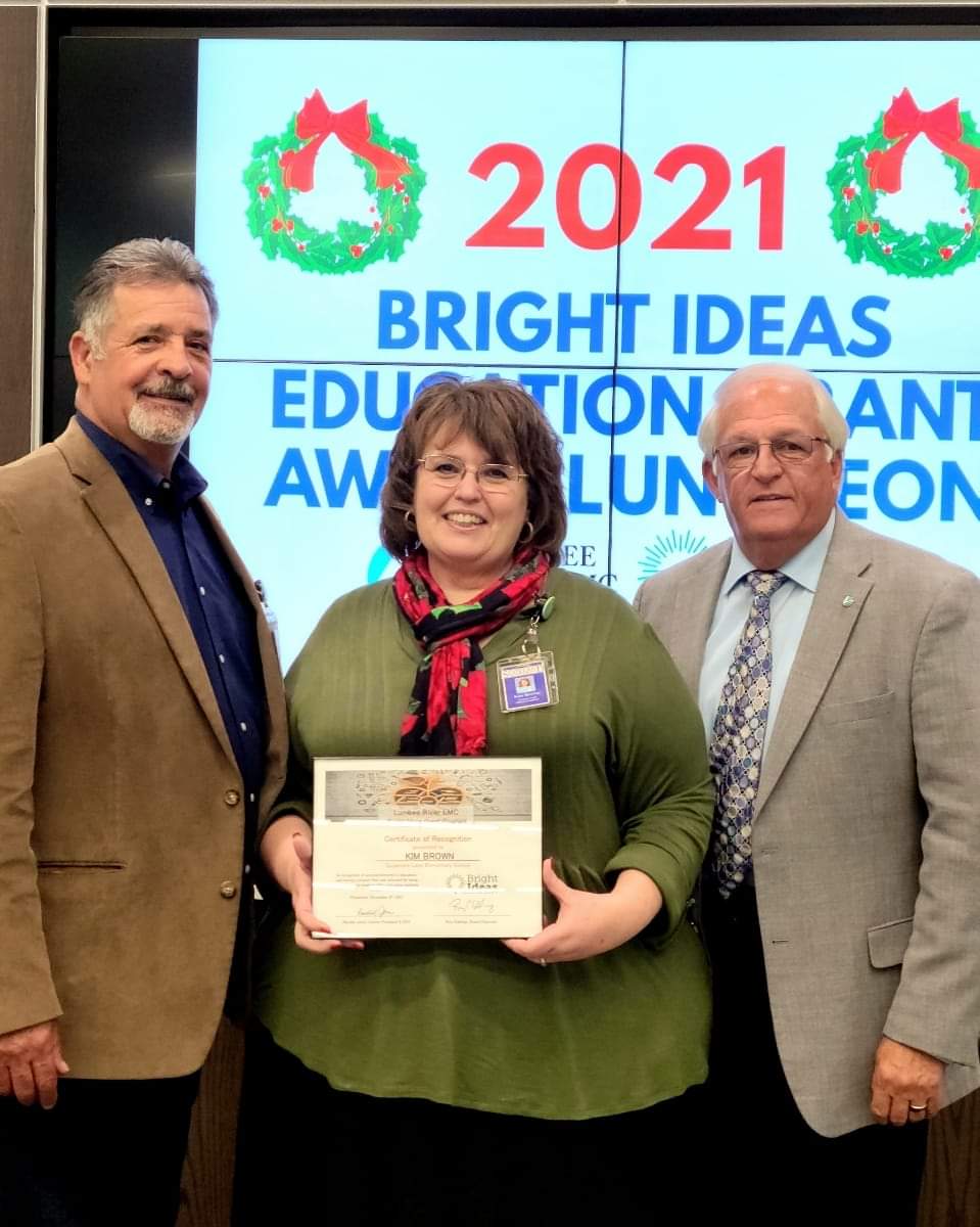 Kim Brown received a Bright Ideas Educational Grant